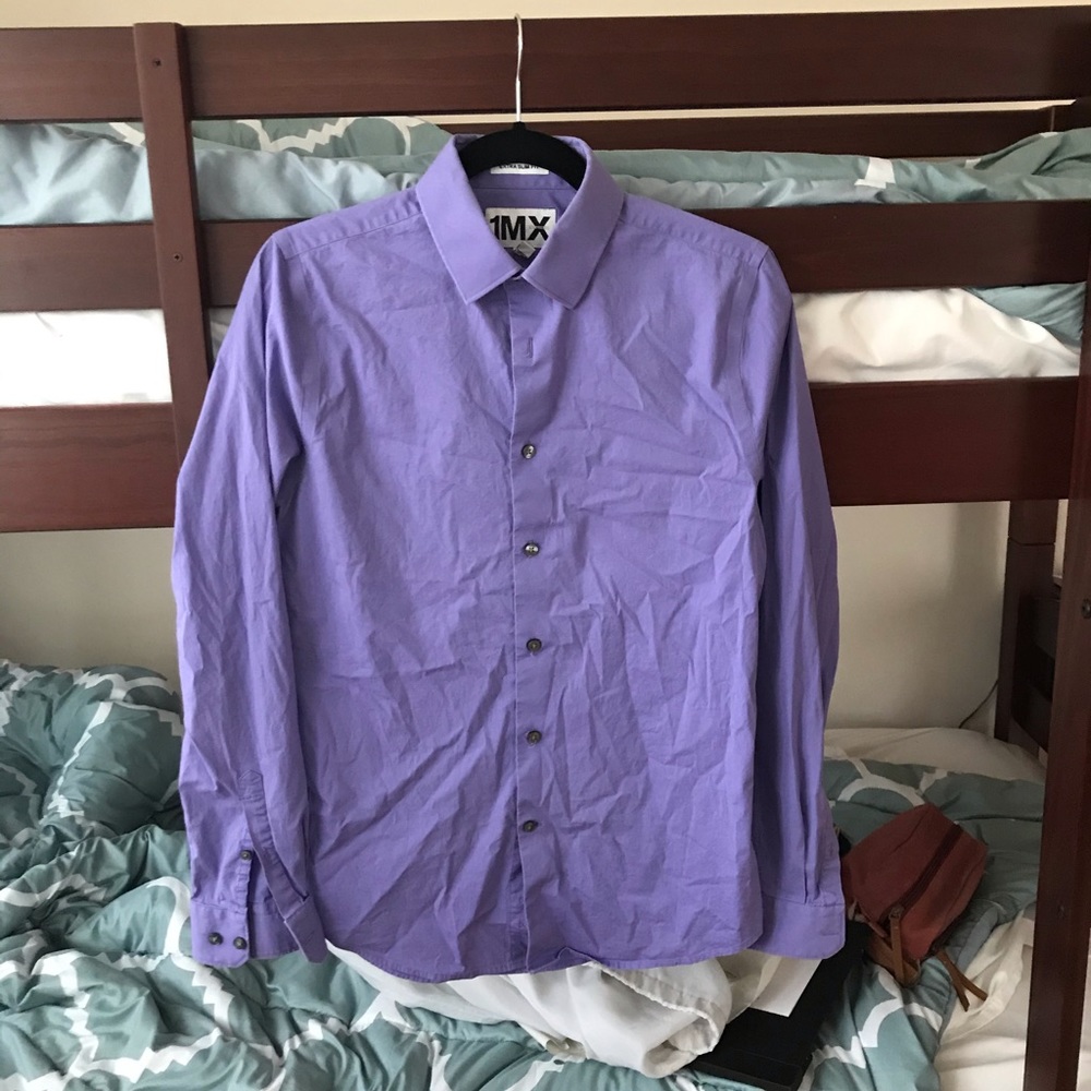 Purple button down Express shirt
